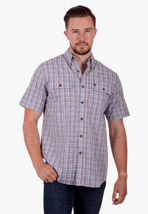 Thomas Cook CLOTHING-Mens Short Sleeve Shirts Thomas Cook Mens Lawson Short Sleeve Shirt