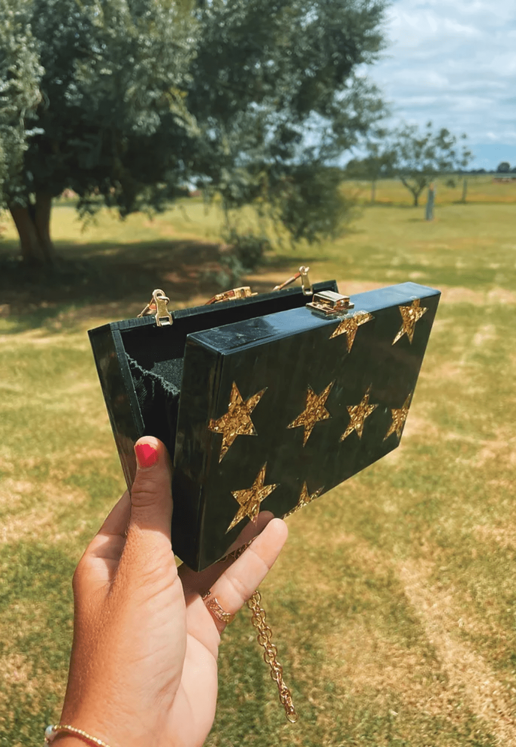 Treasure Chest Co. ACCESSORIES-Jewellery Black Treasure Chest Co Constellation Bag