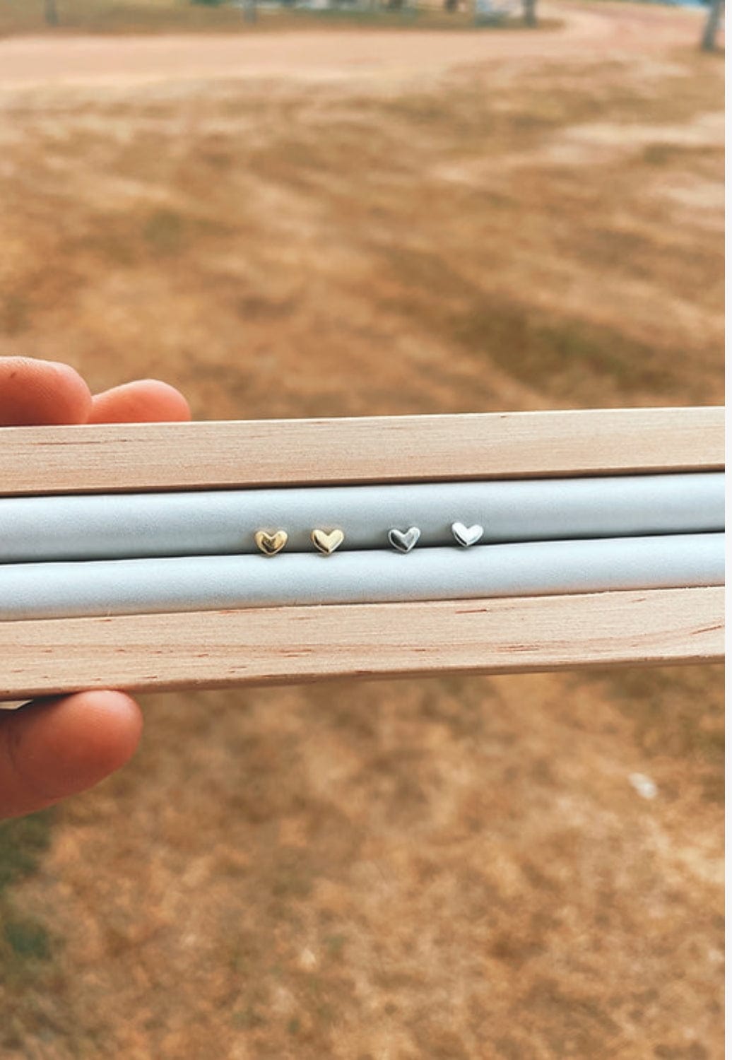 Treasure Chest Co. JEWELLERY Gold Treasure Chest Co Dainty Love Earrings