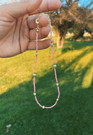 Treasure Chest Co. ACCESSORIES-Jewellery Pink Treasure Chest Co Sarah Necklace