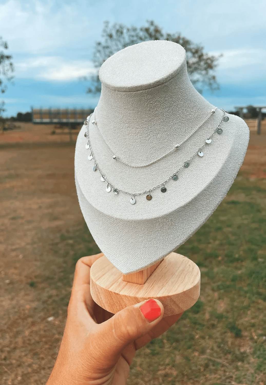 Treasure Chest Co. ACCESSORIES-Jewellery Silver Treasure Chest Co Harper Dangle Necklace