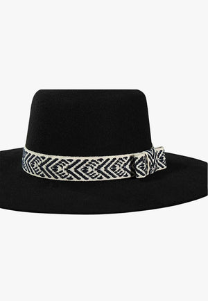 Twister ACCESSORIES-Hat Bands Navy/White Twister Arrow Pattern Stretch Hatband