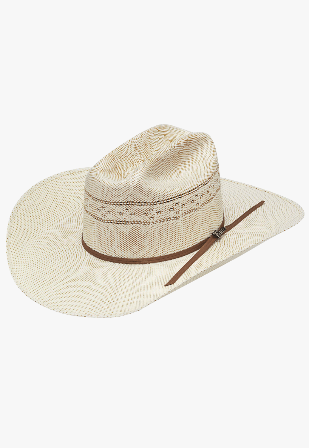 Twister HATS - Straw Twister Bangora 2 Cord Band Vented Straw Hat
