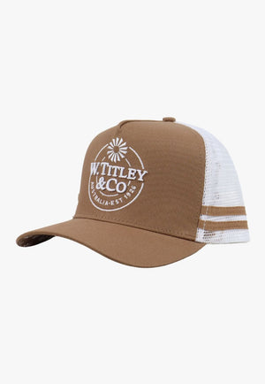 W. Titley and Co HATS - Caps Brown/White W. Titley & Co Trucker Cap