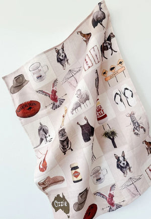 Whitney Spicer Homewares - General Multi Whitney Spicer Ozzie Tea Towel