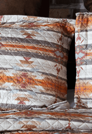 Wrangler Homewares - General King Wrangler Amarillo Sunset Southwestern Quilt Set