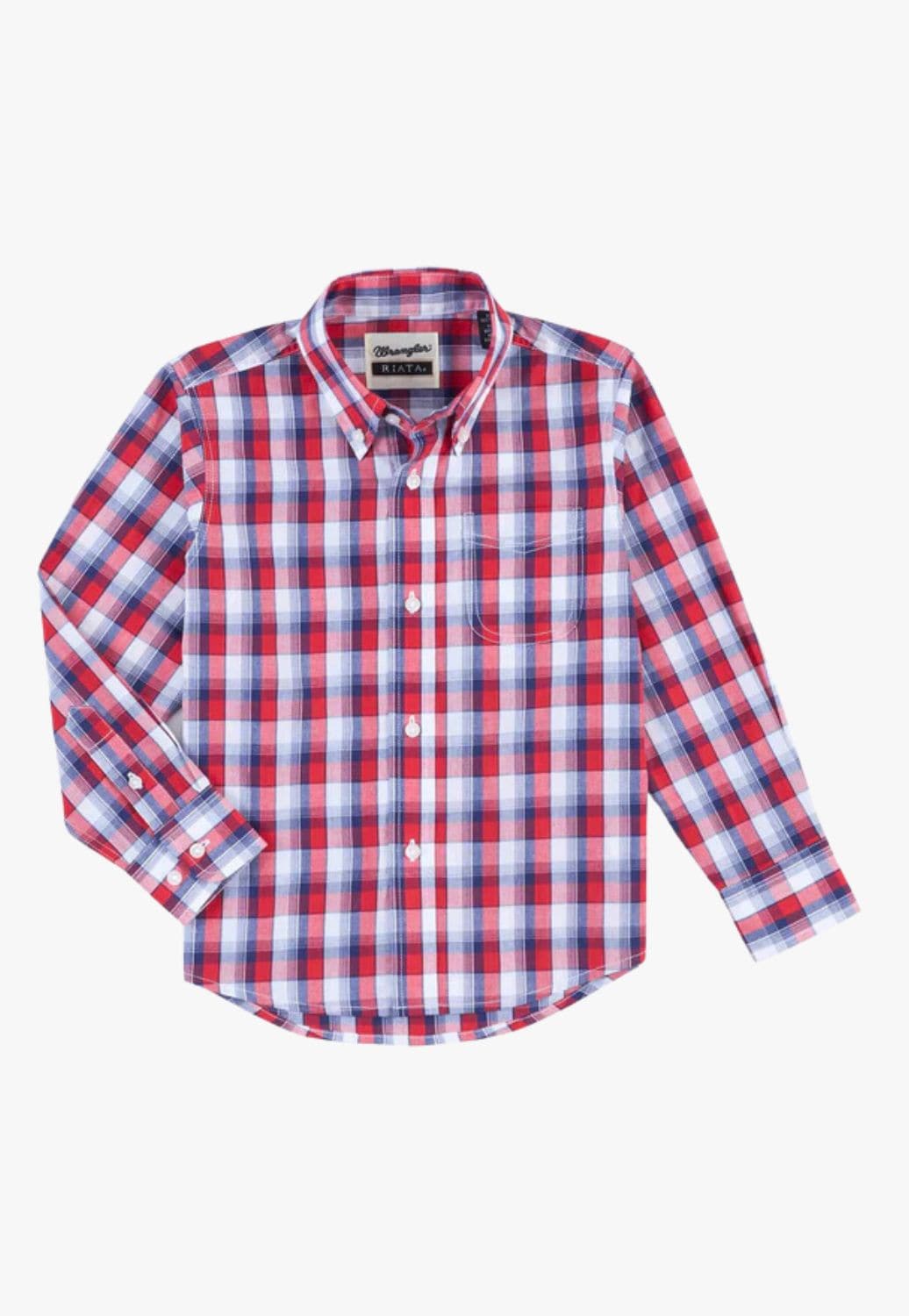 Wrangler CLOTHING-Boys Long Sleeve Shirts Wrangler Boys Riata Long Sleeve Shirts