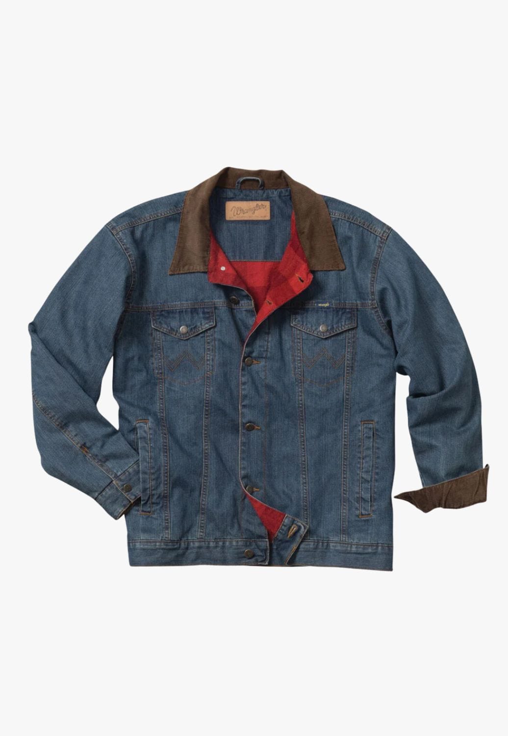 Wrangler CLOTHING-Boys Jackets Wrangler Boys Sherpa Line Denim Jacket