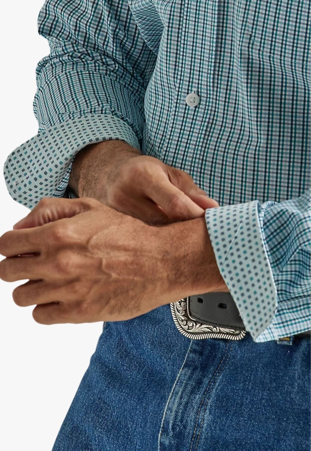 Wrangler CLOTHING-Mens Long Sleeve Shirts Wrangler Mens George Strait Long Sleeve Shirt