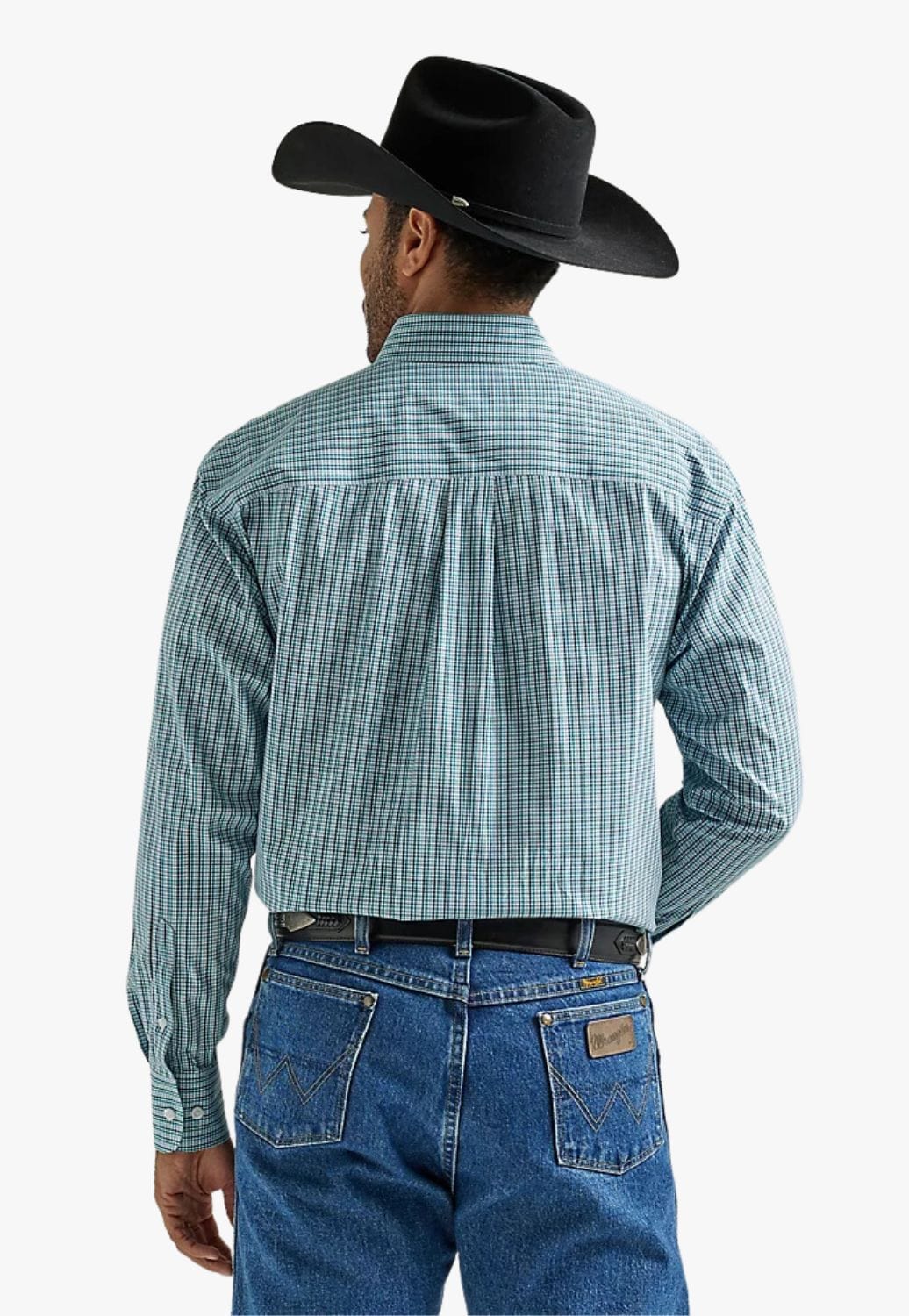Wrangler CLOTHING-Mens Long Sleeve Shirts Wrangler Mens George Strait Long Sleeve Shirt
