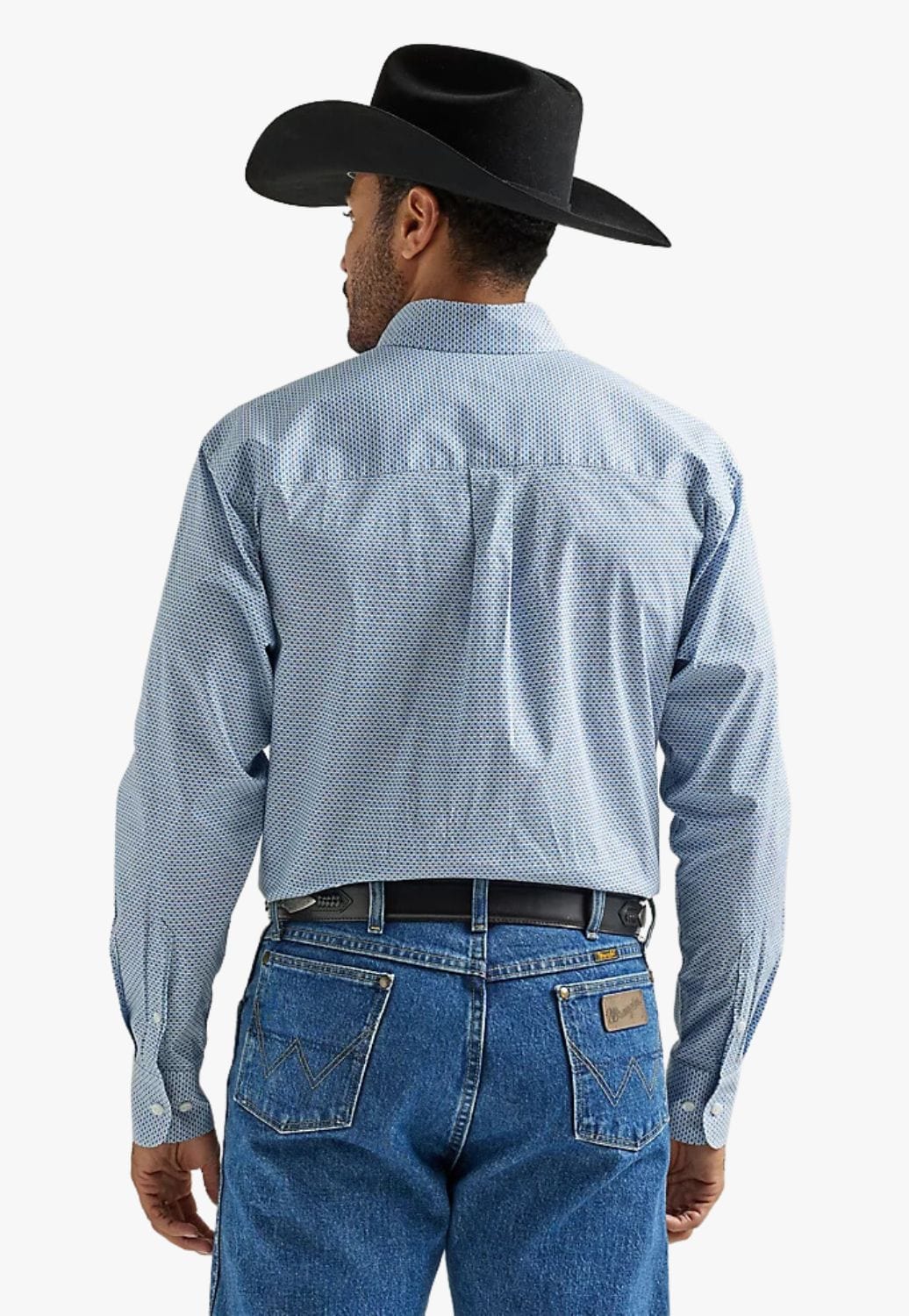 Wrangler CLOTHING-Mens Long Sleeve Shirts Wrangler Mens George Strait Long Sleeve Shirt