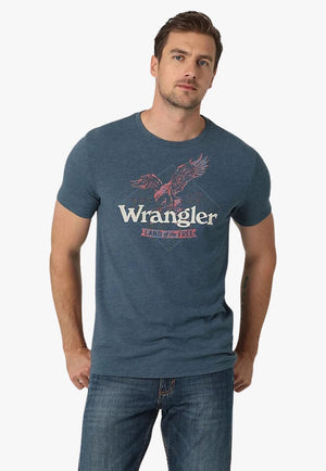 Wrangler CLOTHING-MensT-Shirts Wrangler Mens Land Of The Eagle T-Shirt