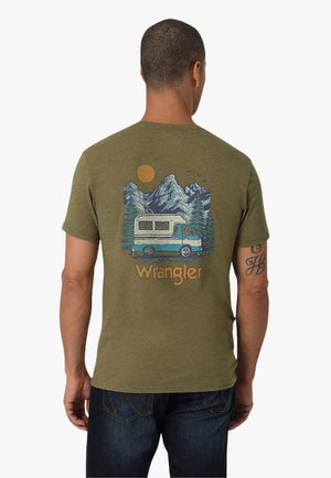 Wrangler CLOTHING-MensT-Shirts Wrangler Mens Vintage Outdoor Camper T-Shirt
