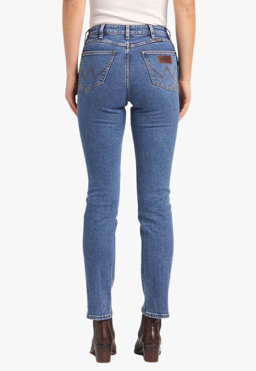 Wrangler CLOTHING-Womens Jeans Wrangler Womens Classics Mid Waist Straight Jean