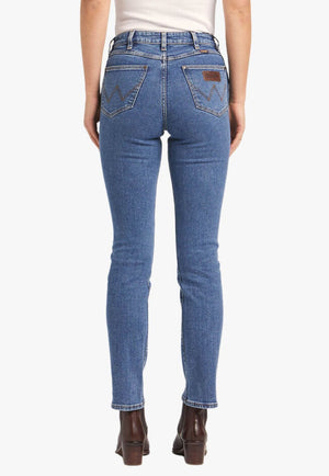 Wrangler CLOTHING-Womens Jeans Wrangler Womens Classics Mid Waist Straight Jean