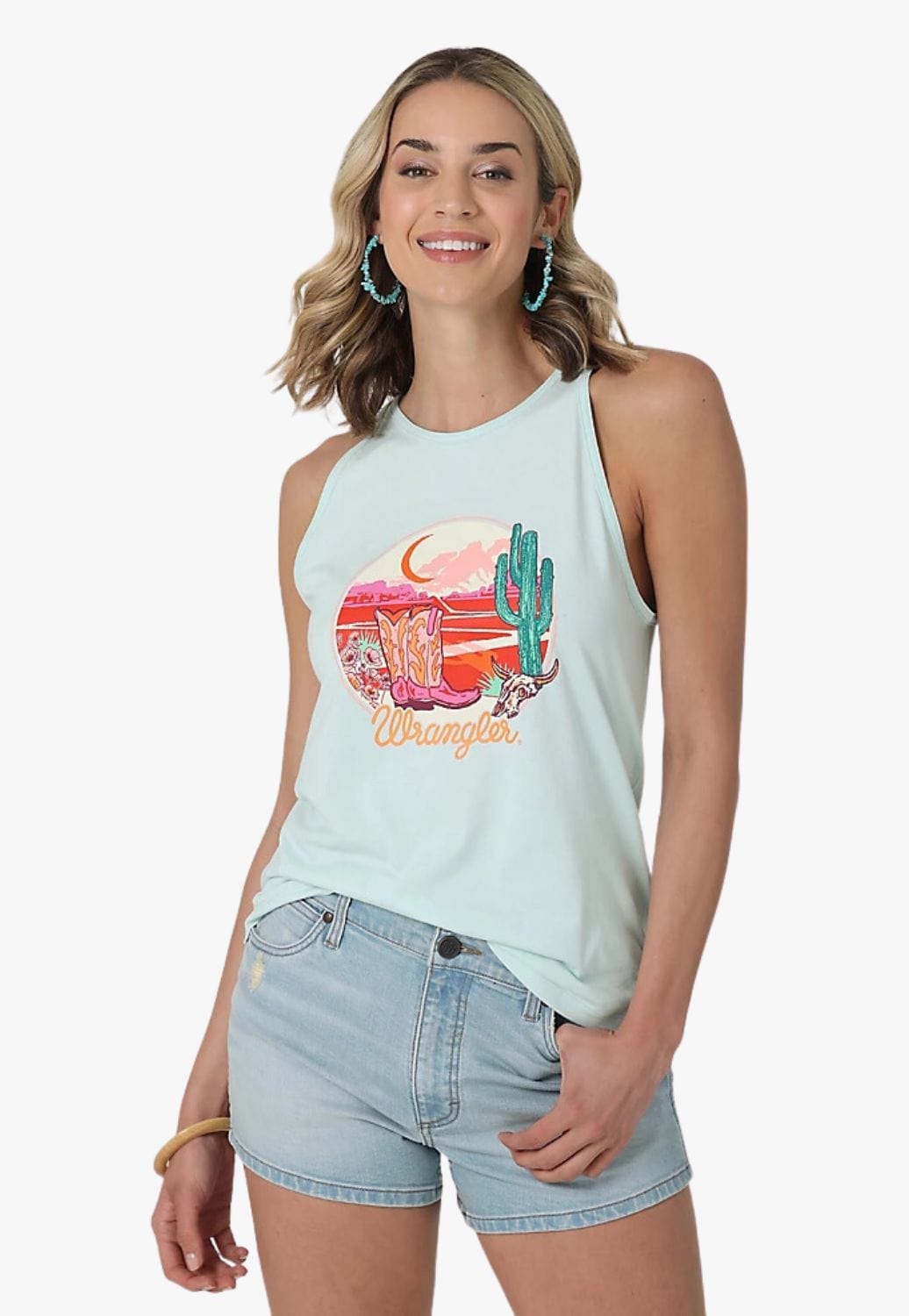 Wrangler CLOTHING-Womens Singlets Tank Tops Wrangler Womens Godess Tank Top
