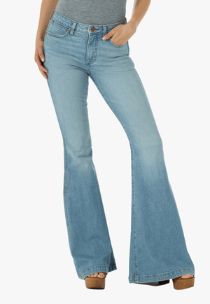 Wrangler CLOTHING-Womens Jeans Wrangler Womens Helen High Rise Trumpet Flare Jean
