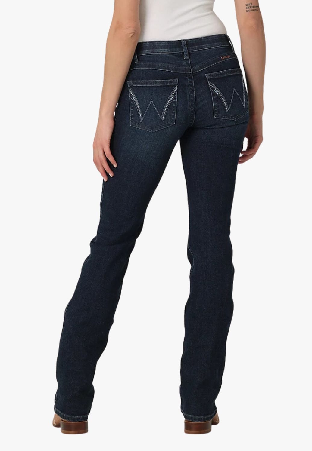 Wrangler CLOTHING-Womens Jeans Wrangler Womens Mid Rise Boot Cut Jean