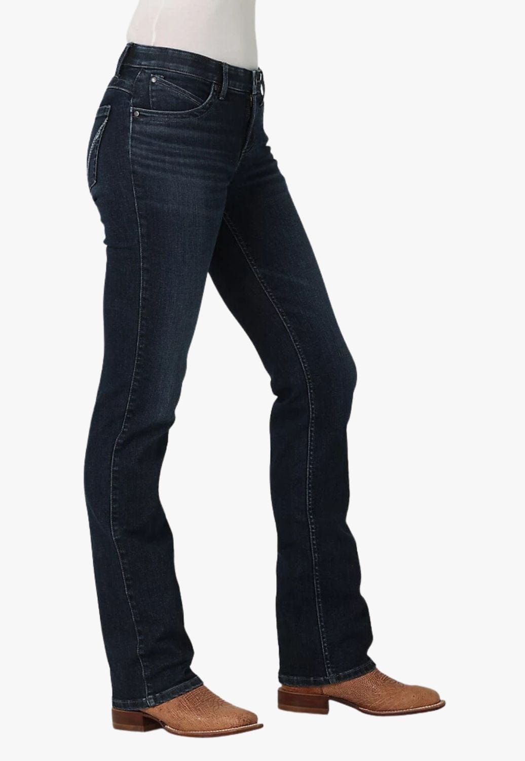 Wrangler CLOTHING-Womens Jeans Wrangler Womens Mid Rise Boot Cut Jean