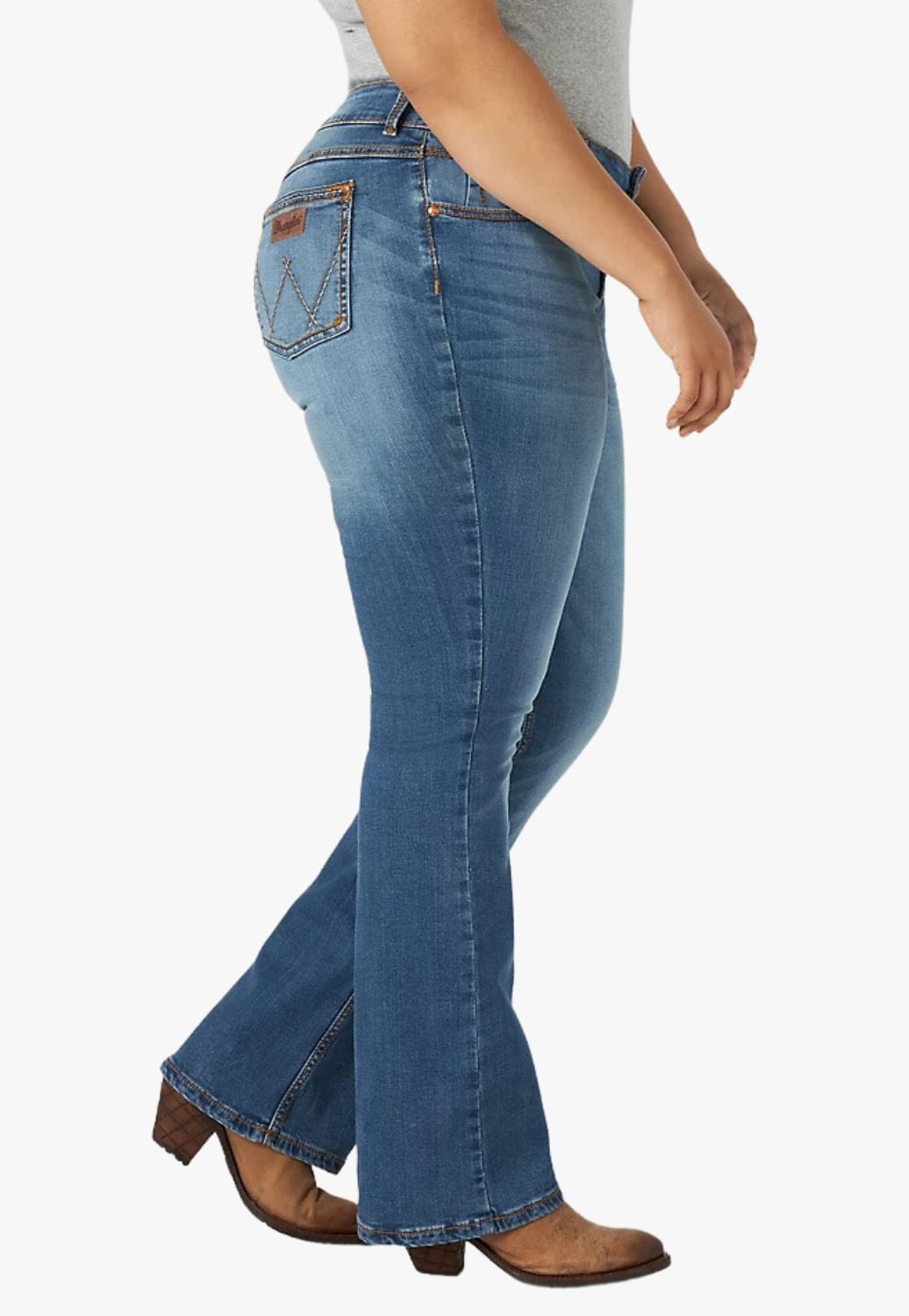Wrangler CLOTHING-Womens Jeans Wrangler Womens Mid-Rise Mae Bootcut Jean