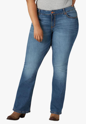 Wrangler CLOTHING-Womens Jeans Wrangler Womens Mid-Rise Mae Bootcut Jean