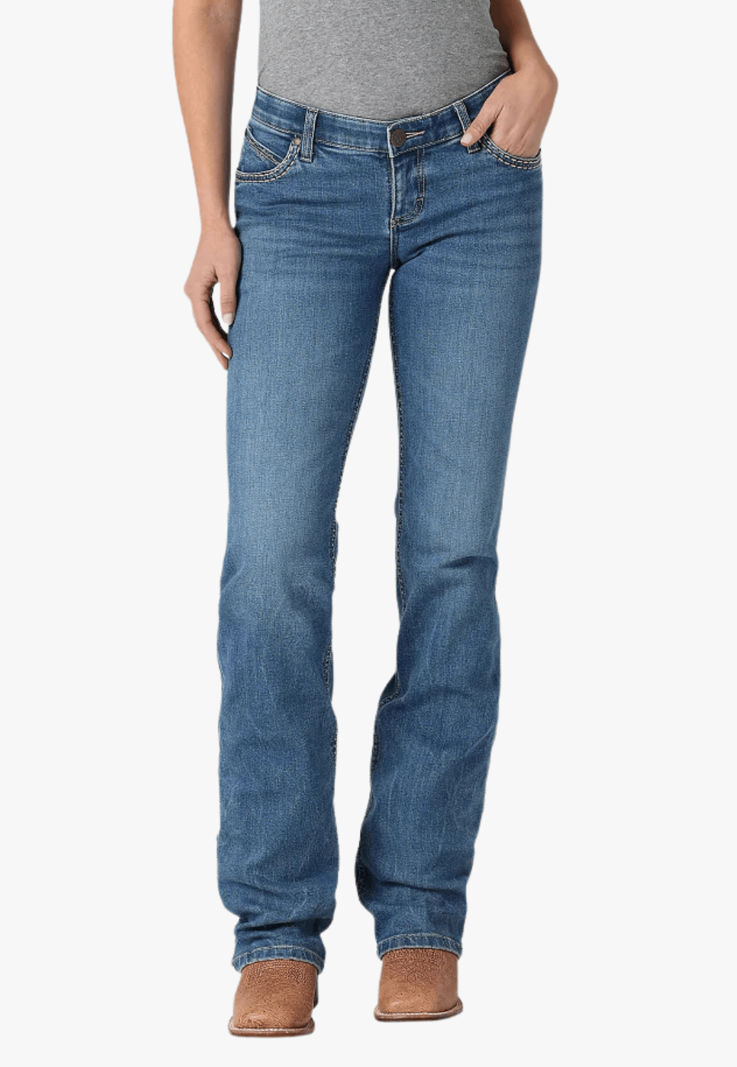 Wrangler CLOTHING-Womens Jeans Wrangler Womens Shiloh Low Boot Cut Jean