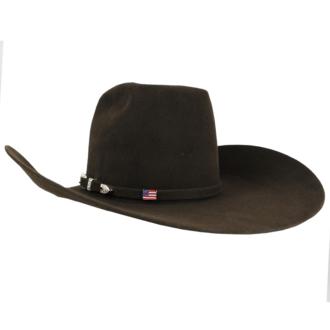 American Hat Company HATS - Felt American Hat 10X UN Crown Hat Self Band