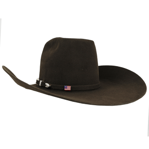 American Hat Company HATS - Felt American Hat 10X UN Crown Hat Self Band