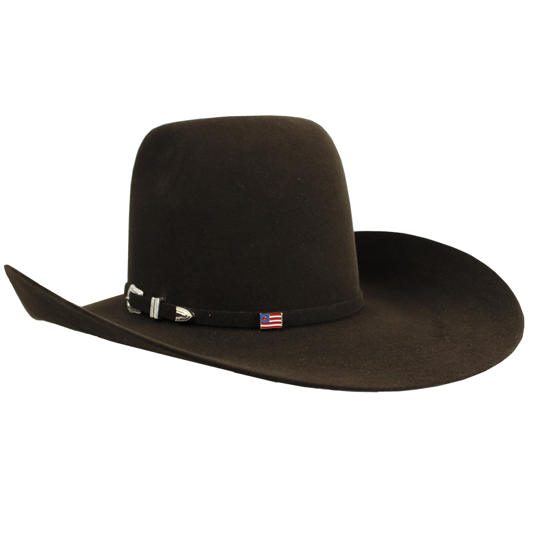 American Hat Company HATS - Felt American Hat 7X CHL Crown Hat Self Band