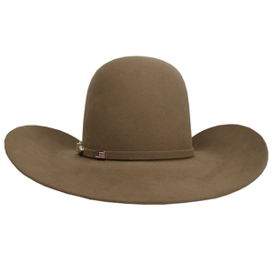 American Hat Company HATS - Felt American Hat 7X Open Crown Hat Self Band