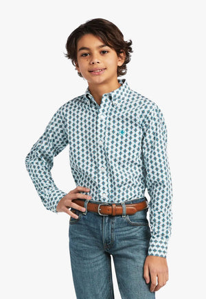 Ariat CLOTHING-Boys Long Sleeve Shirts Ariat Boys Derek Long Sleeve Shirt