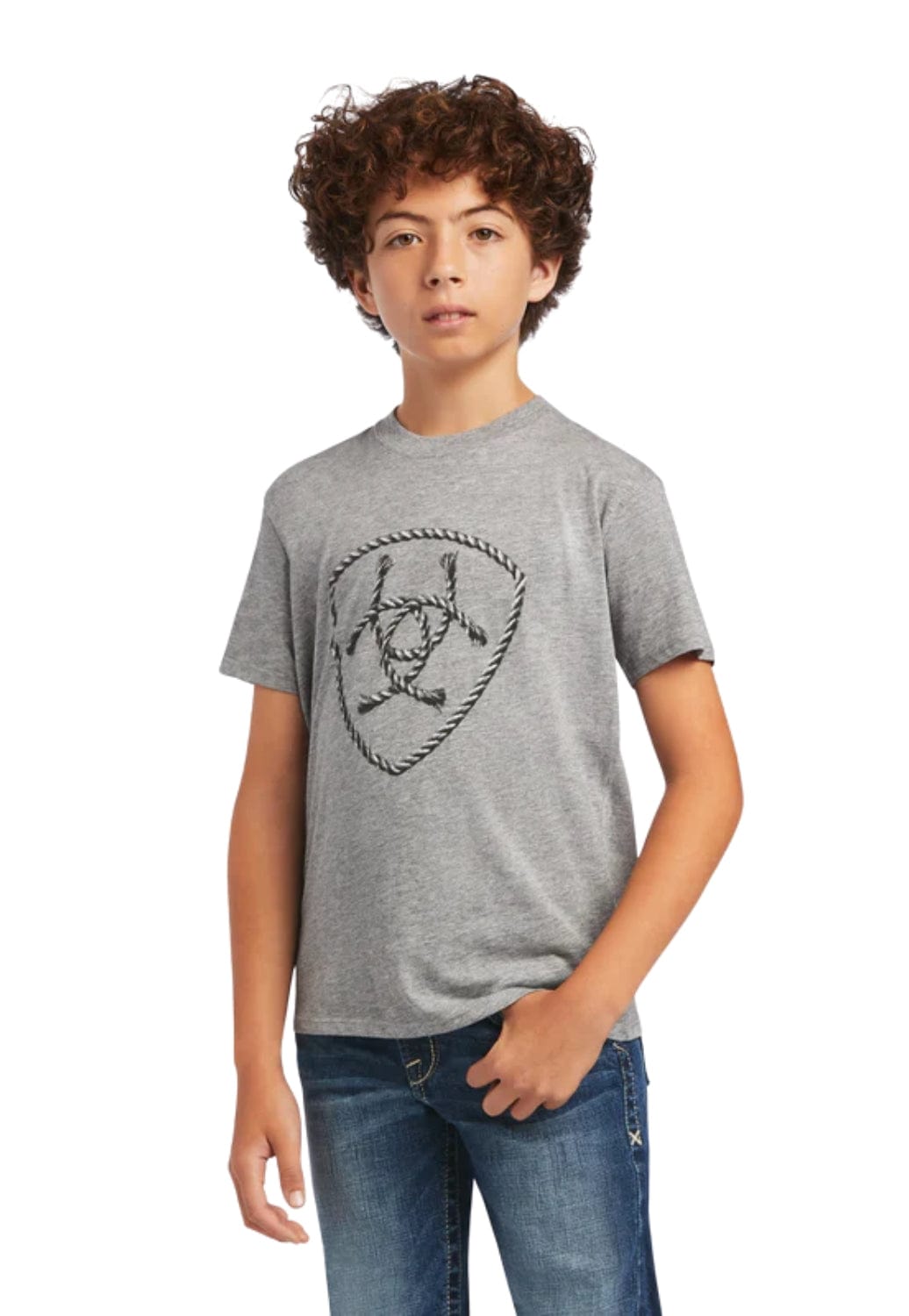 Ariat CLOTHING-Boys T-Shirts Ariat Boys Rope Shield T-Shirt