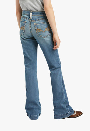 Ariat CLOTHING-Girls Jeans Ariat Girls REAL Alana Wide Leg Jean