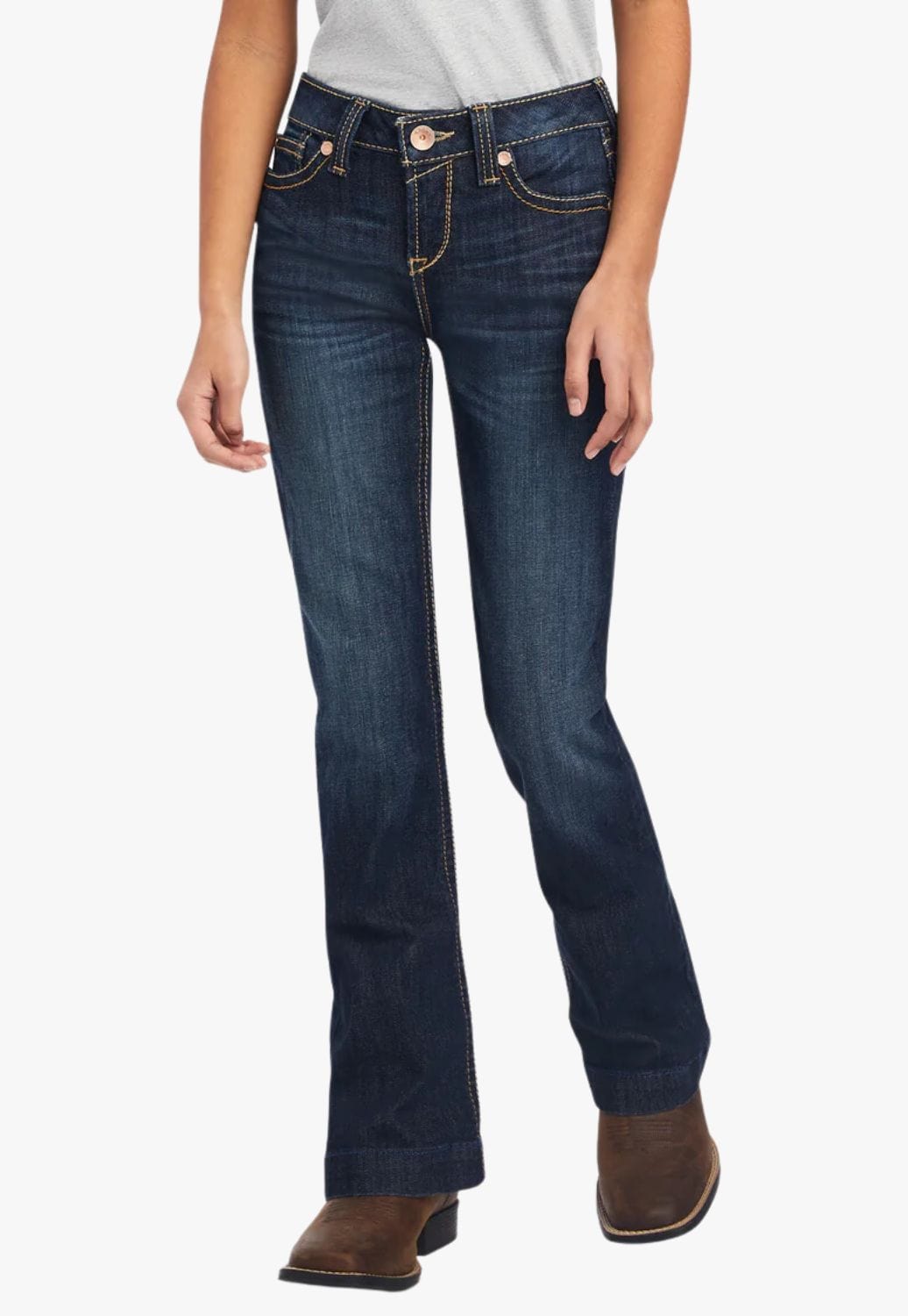 Ariat CLOTHING-Girls Jeans Ariat Girls REAL Maggie Trouser Wide Leg Jean