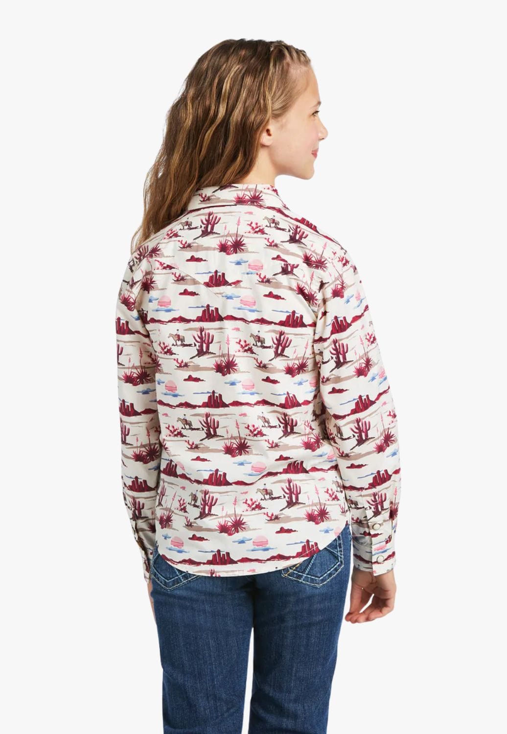Ariat CLOTHING-Girls Long Sleeve Shirts Ariat Girls Real Yuma Long Sleeve Shirt