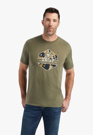 Ariat CLOTHING-MensT-Shirts Ariat Mens Camo Badge T-Shirt