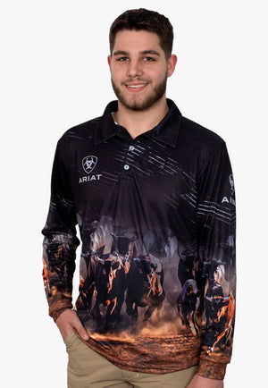 Ariat CLOTHING-Mens Long Sleeve Shirts Ariat Mens Fishing Shirt