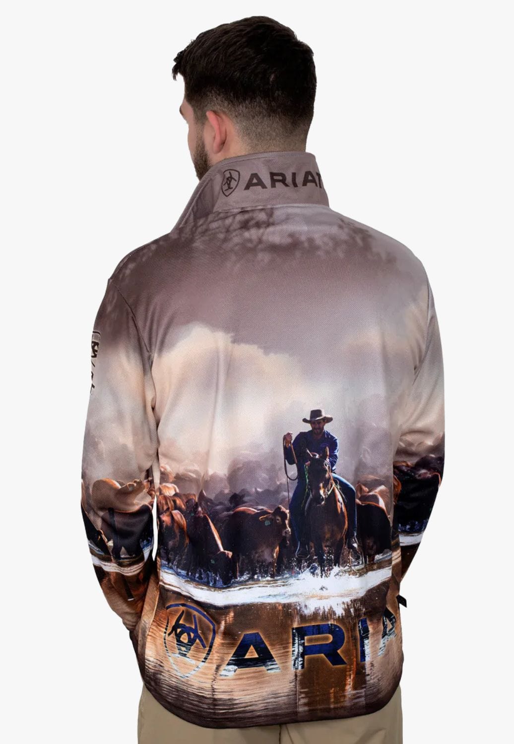 Ariat CLOTHING-Mens Long Sleeve Shirts Ariat Mens Fishing Shirt