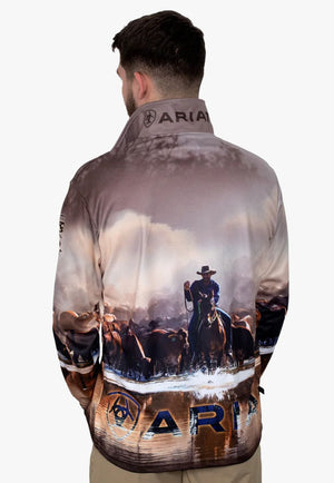 Ariat CLOTHING-Mens Long Sleeve Shirts Ariat Mens Fishing Shirt