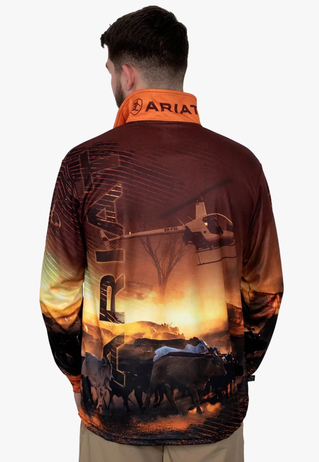 Ariat CLOTHING-Mens Long Sleeve Shirts Ariat Mens Fishing Shirt