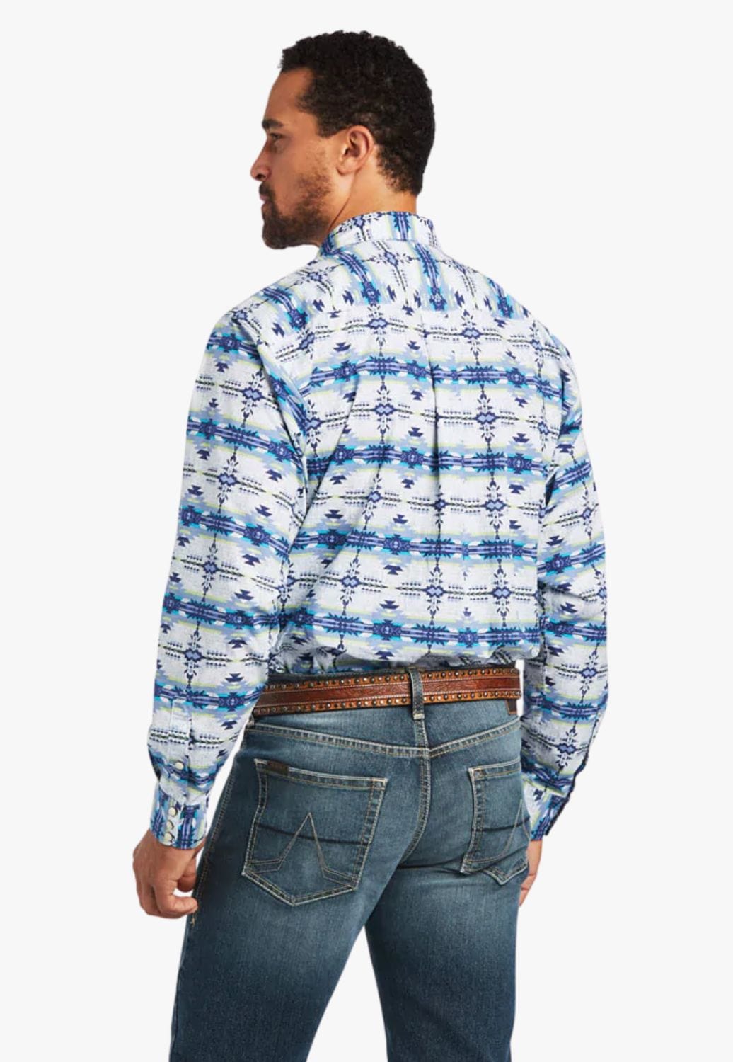 Ariat CLOTHING-Mens Long Sleeve Shirts Ariat Mens Irvin Classic Snap Long Sleeve Shirt