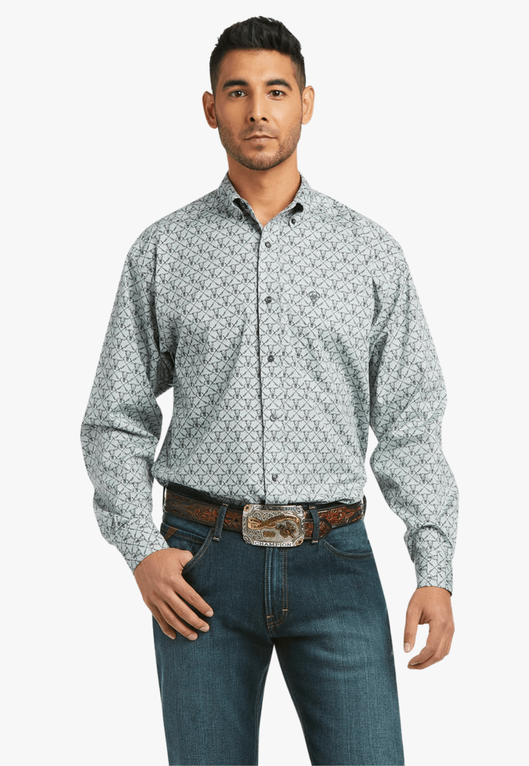 Ariat CLOTHING-Mens Long Sleeve Shirts Ariat Mens Kale Long Sleeve Shirt
