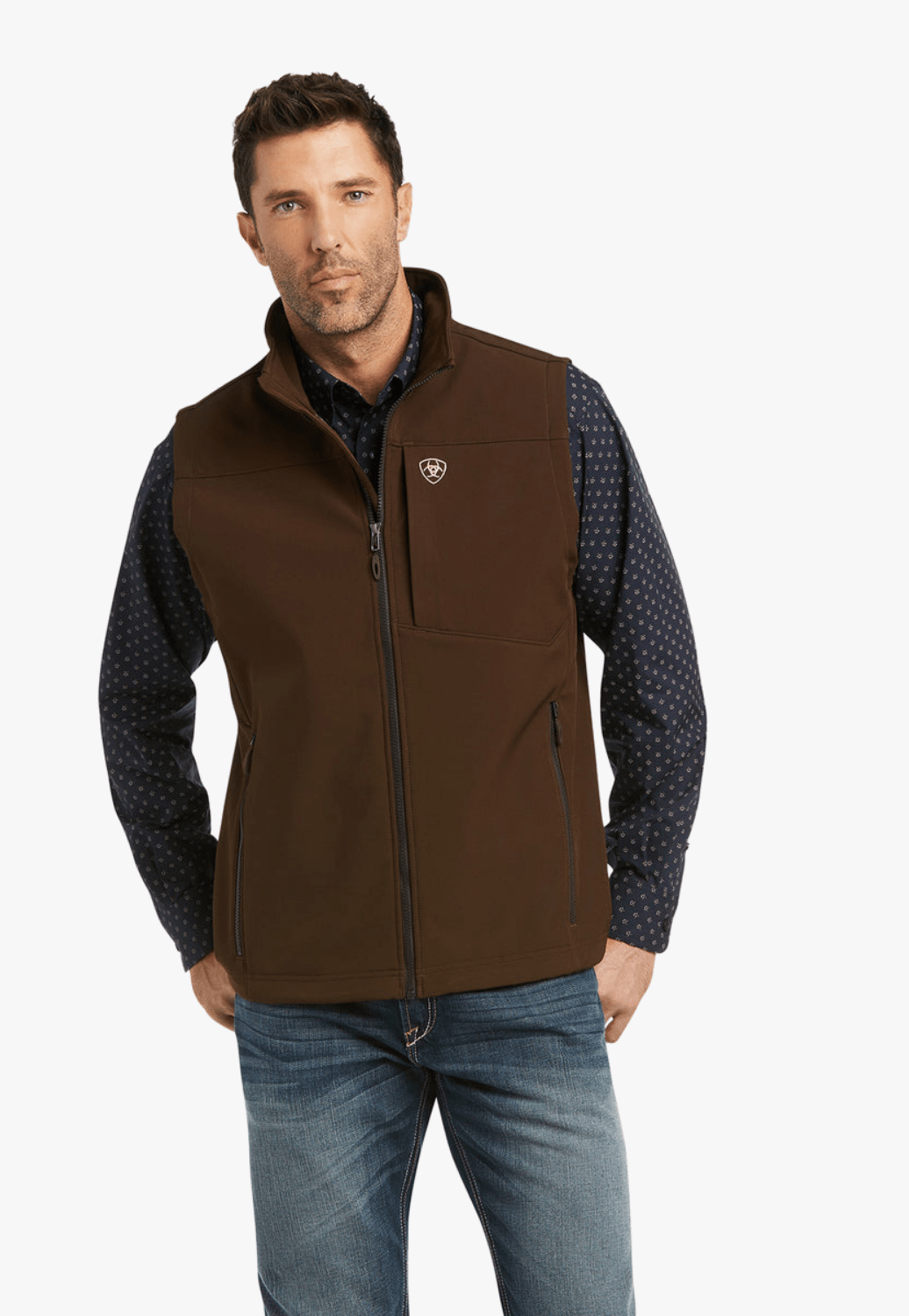 Ariat CLOTHING-Mens Vests Ariat Mens Logo 2.0 Softshell Vest