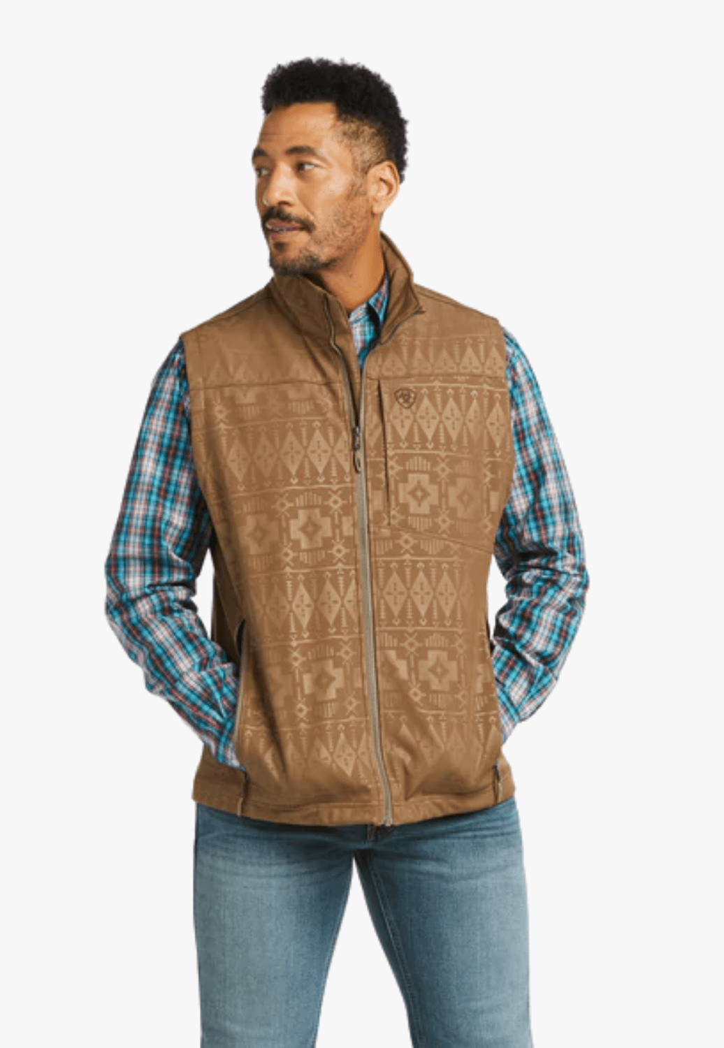 Ariat CLOTHING-Mens Vests Ariat Mens Logo 2.0 Softshell Vest