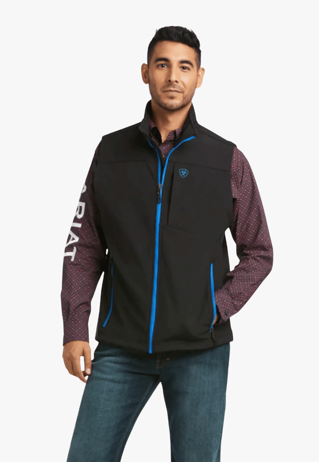 Ariat CLOTHING-Mens Vests Ariat mens Logo 2.0 Softshell Vest