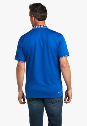 Ariat CLOTHING-MensPolos Ariat Mens Logo Fitted Polo
