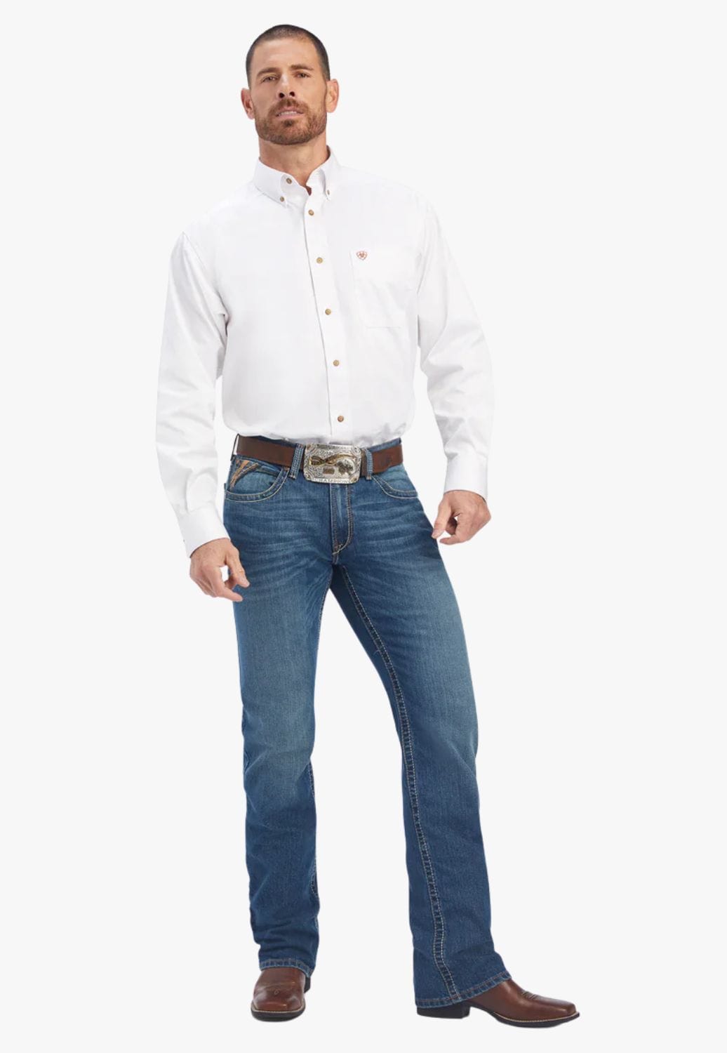 Ariat CLOTHING-Mens Jeans Ariat Mens M4 Ramos Relaxed Bootcut Jean