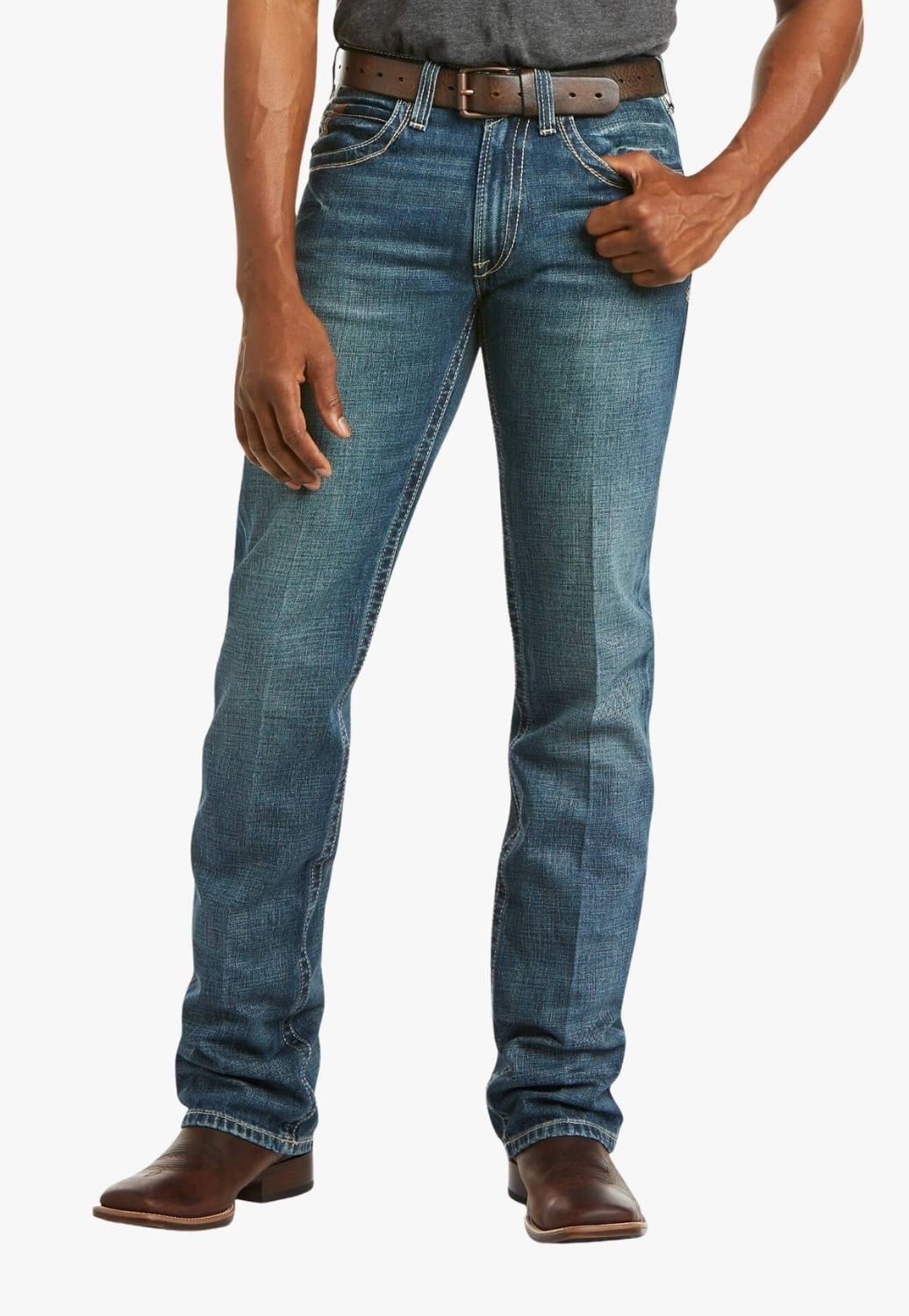 Ariat CLOTHING-Mens Jeans Ariat Mens M5 Boundary Straight Leg jean