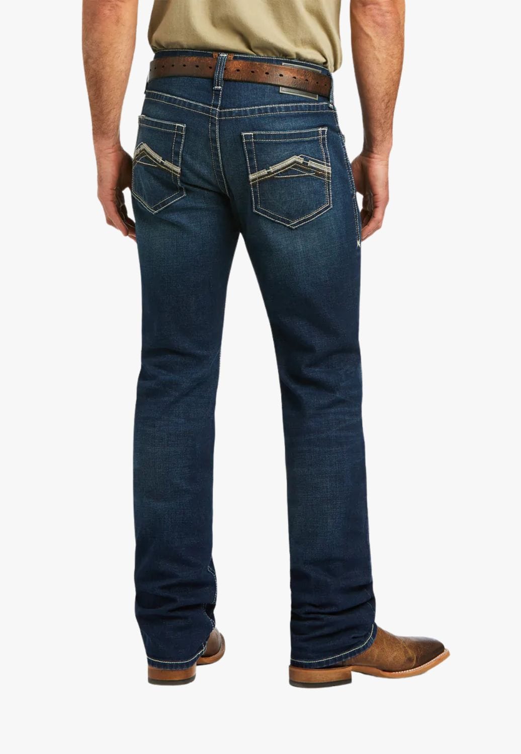 Ariat CLOTHING-Mens Jeans Ariat Mens M5 Stretch Remming Stackable Straight Leg Jeans