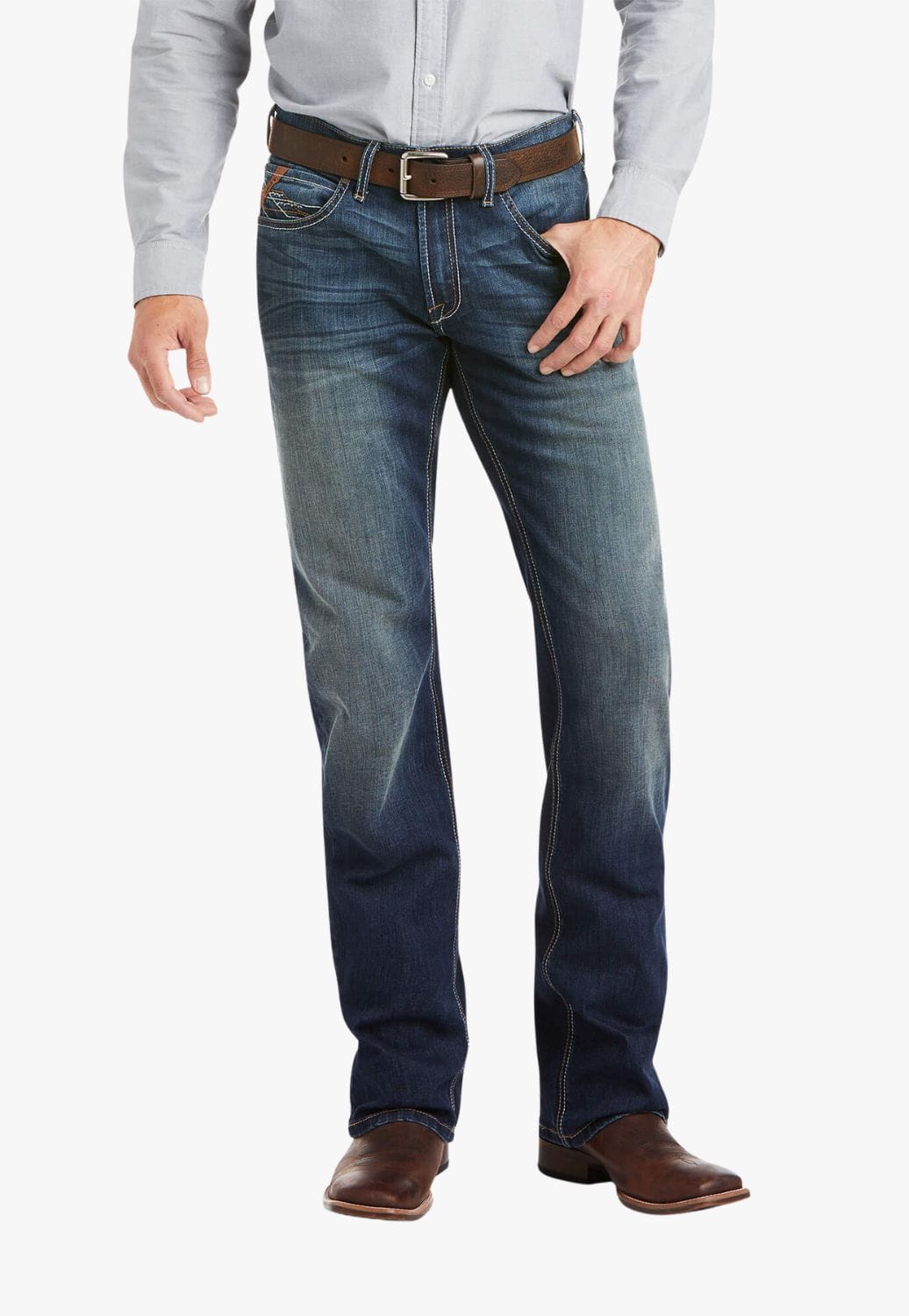 Ariat CLOTHING-Mens Jeans Ariat Mens M5 Tek Stretch Straight Leg Tyler Jean